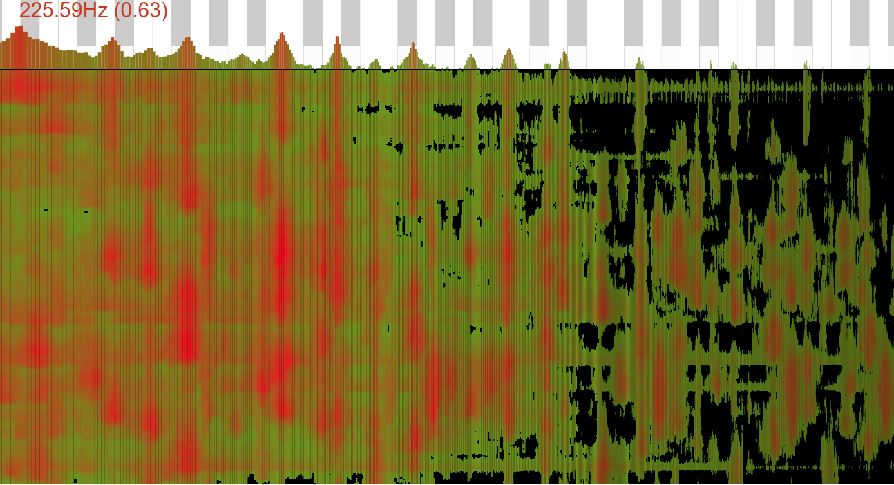 screenshot of my 'amalyzer' sound analyzer